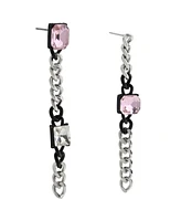 Steve Madden Faux Stone Punk Romance Stone Linear Earrings
