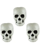 Northlight Bag of Skulls Halloween Decorations, Set of 3