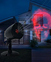 Northlight 8" Halloween Skull Outdoor Light Show Projector