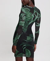 Guess Women's Long-Sleeve Jersey Bodycon Dress