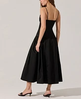 Astr the Label Women's Linen Drop-Waist Dress