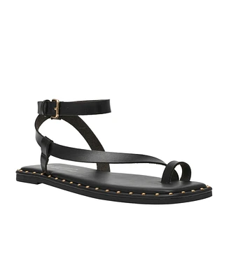Wild Pair Women's Genessis Buckle Flat Sandals, Exclusively at Macy's