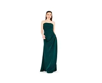 Amri Women's Hand Embellished Strapless Pleated Gown