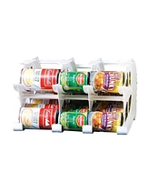 Fifo Countertop Mini Can Tracker Holds 30 10 to 24 Oz Can Sizes, Usa Made, White