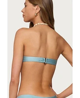 Edikted Women's Mesa Metal Ring Bandeau Bikini Top