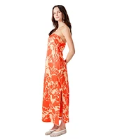 endless rose Women's Strapless Print Maxi Dress