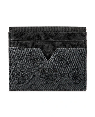 Guess Men's Rfid Quatro G Reversible Magnetic Card Case Wallet
