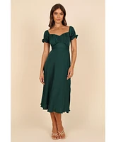 Petal and Pup Women's Mickenna Sweetheart Frill Midi Dress