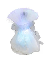 Northlight 12" Lighted Fiber Optic African American Angel Christmas Tree Topper