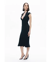 Nocturne Women's Chiffon Detailed Midi Dress