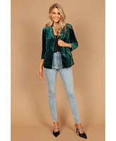 Petal and Pup Women's Vera Velvet Blazer