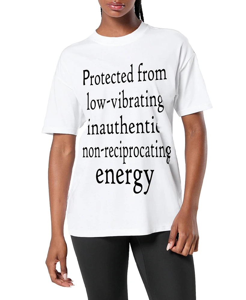 Dai Moda Women's Protect Your Energy T-Shirt