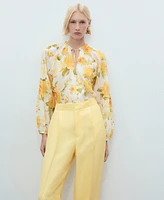 Mango Women's Straight-Fit Suit Pants