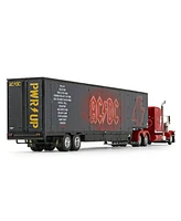 First Gear Dcp 1/64 Red Peterbilt Model 389 Sleeper w/ Kentucky Moving Trailer, Ac/Dc Pwr/Up