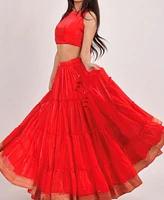 Raas Women's Tiered Shimmer Lehenga Choli