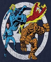 Fifth Sun Men's Marvel Fantastic Team Four Front Short Sleeve T-Shirt