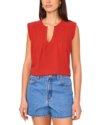 Vince Camuto Women's Pleated Sleeveless Blouse