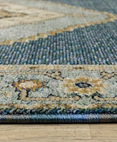 Oriental Weavers Andorra 2430A 2'3"x8' Runner Area Rug