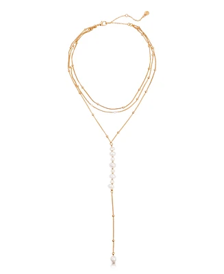Ettika Coastal Mother of Pearl Lariat Necklace
