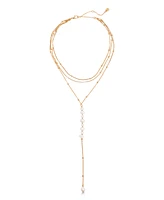 Ettika Coastal Mother of Pearl Lariat Necklace