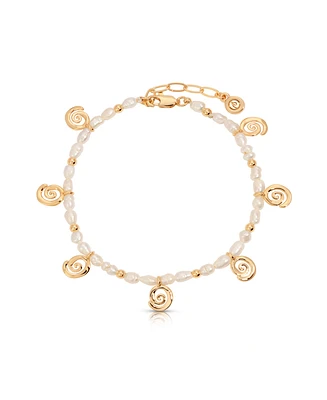 Ettika Aura Mother of Pearl Stretch Bracelet