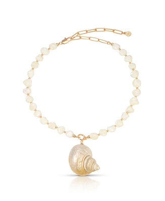 Ettika Sunken Treasure Shell Pendant Necklace