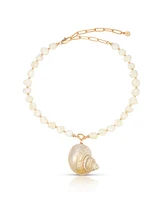 Ettika Sunken Treasure Shell Pendant Necklace