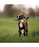 Nocciola 2-in-1 Squeaky Duck Dog Toy,Christmas gift,Cute Stuffed Dog Toys with Large Durable Rubber Squeaky Core for Aggressive Chewers