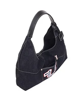 True Religion Retro Logo Denim Hobo Bag