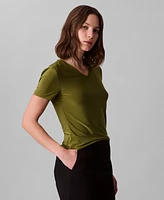 Calvin Klein Women's Short Sleeve V-Neck T-Shirt