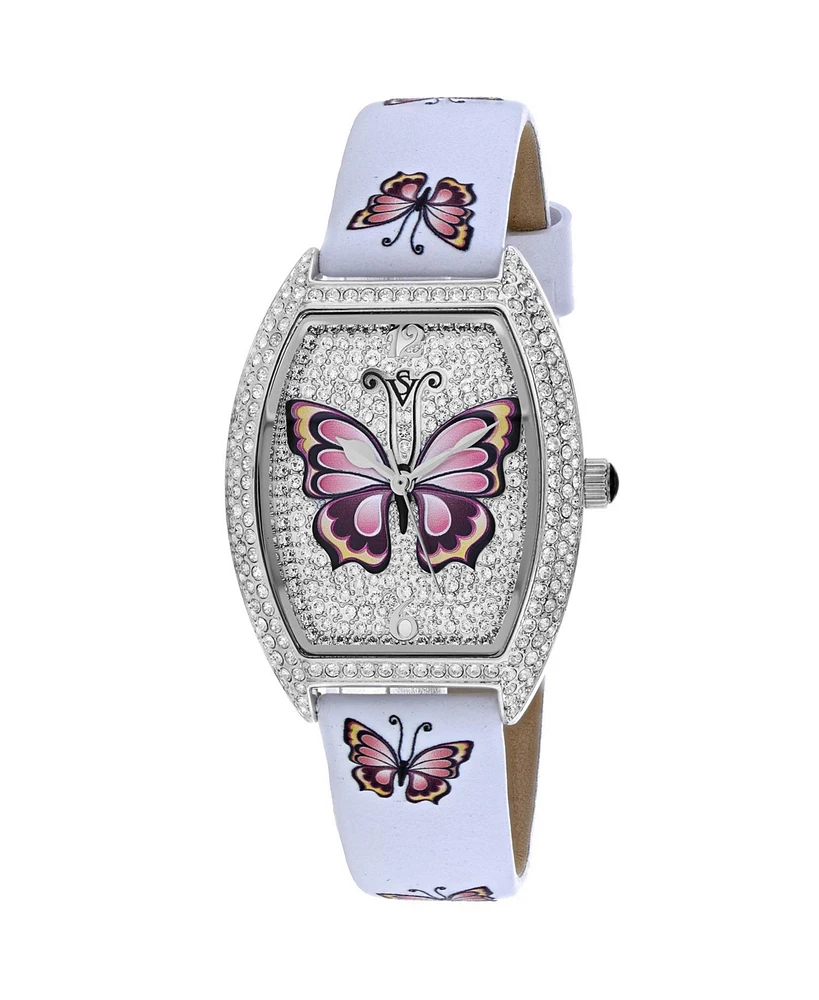 Christian Van Sant Women's Papillon Silver Dial Watch