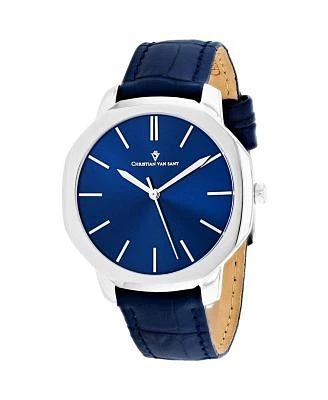Christian Van Sant Mens Octavius Slim Blue Dial Watch Cv0532