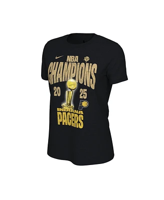 Nike Women's Black Indiana Pacers 2025 Nba Finals Champions Confetti Locker Room T-Shirt