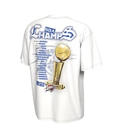 Nike Men's and Women's White Oklahoma City Thunder 2025 Nba Finals Champions Celebration Parade Roster T-Shirt