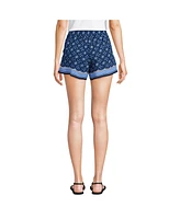 Lands' End Women's Rayon High Rise 5" Pull On Shorts - Set Bottom