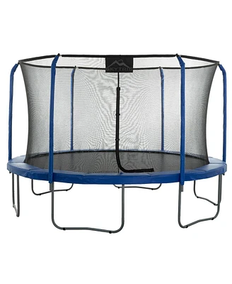 Plexalife Ft Round Trampoline Set with Premium Top-Ring Flex Frame Safety Enclosure System