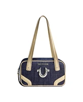 True Religion Small Denim Bowling Satchel