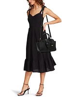 Anne Klein Covered Buckle with Convertible Strap Medium Satchel Bag