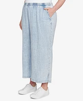 Ruby Rd. Plus Snow Washed Wide Leg Pants