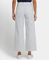 Nydj Women's High Rise Teresa Wide Leg Ankle Jeans