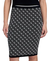 Guess Women's Lise 4G-Logo Pull-On Sweater Skirt