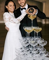 Waterford Lismore Essence Champagne Saucer 9.5oz, Set of 2