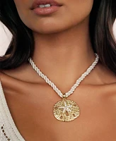 Ettika Sand Dollar Pendant Necklace
