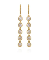 Vince Camuto Gold-Tone Cubic Zirconia Drop Earrings