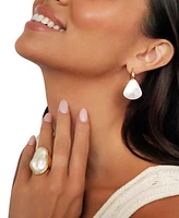 Ettika Sun-Kissed Mother of Pearl Drop Earrings