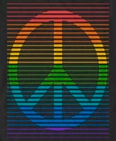 Fifth Sun Men's Peace Rainbow Short Sleeve T-Shirt