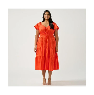 Estelle Ana Tiered Midi Dress