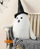 Glitzhome 65.25" Halloween Oversized Lighted Fabric Ghost Shelf Sitter