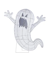 Glitzhome 35.5" Lighted Halloween Ghosts Outdoor Decor with Warm White Led Lights