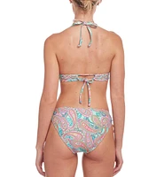Lascana Women's Paisley Print Triangle Bikini Swimsuit Top